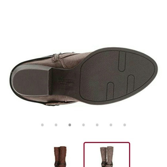 😍SOLD‼️wait may have 1 sz.7 left 💞Fergalicious Le Lexis Taupe Boots - Picture 7 of 7